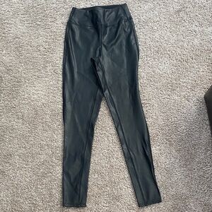 Thread & Supply Black Faux Leather Pants XS